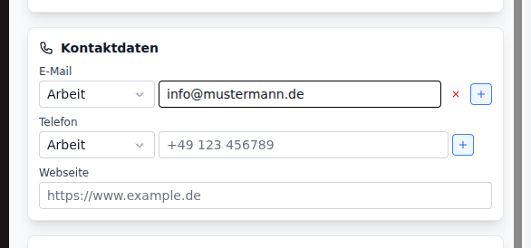 E-Mail eingeben